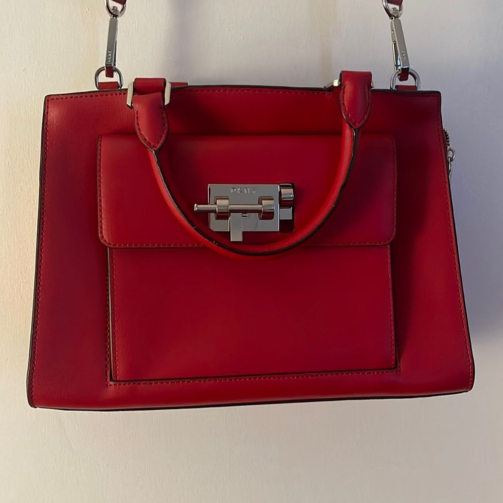 dkny red and black bag